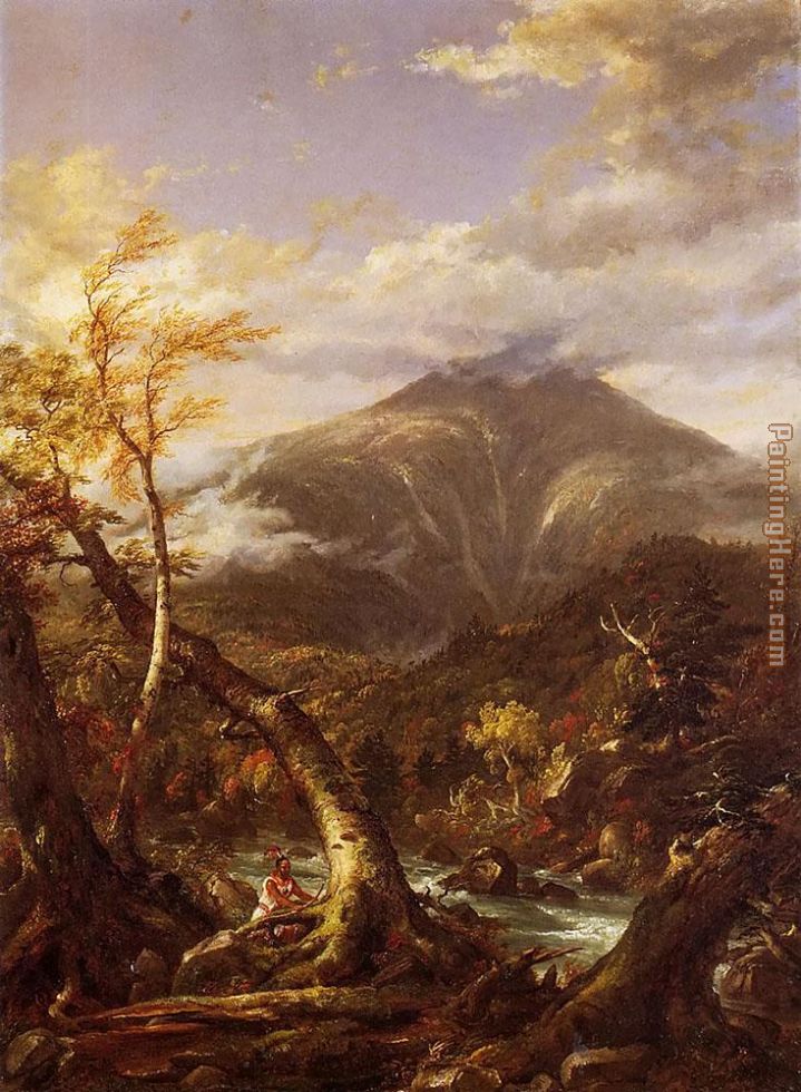 Indian Pass Tahawus painting - Thomas Cole Indian Pass Tahawus art painting